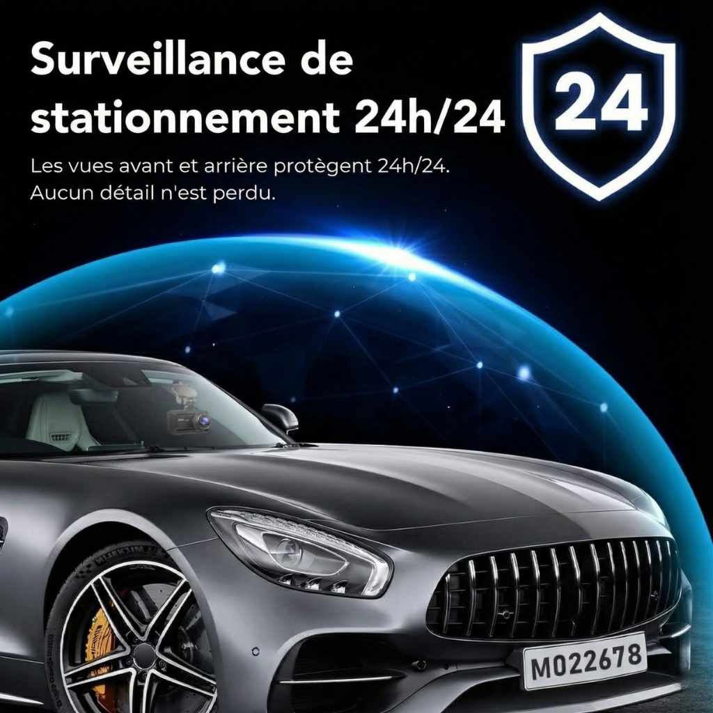 Dashcam 4K Ultra HD – Écran 3,9" – Avolo